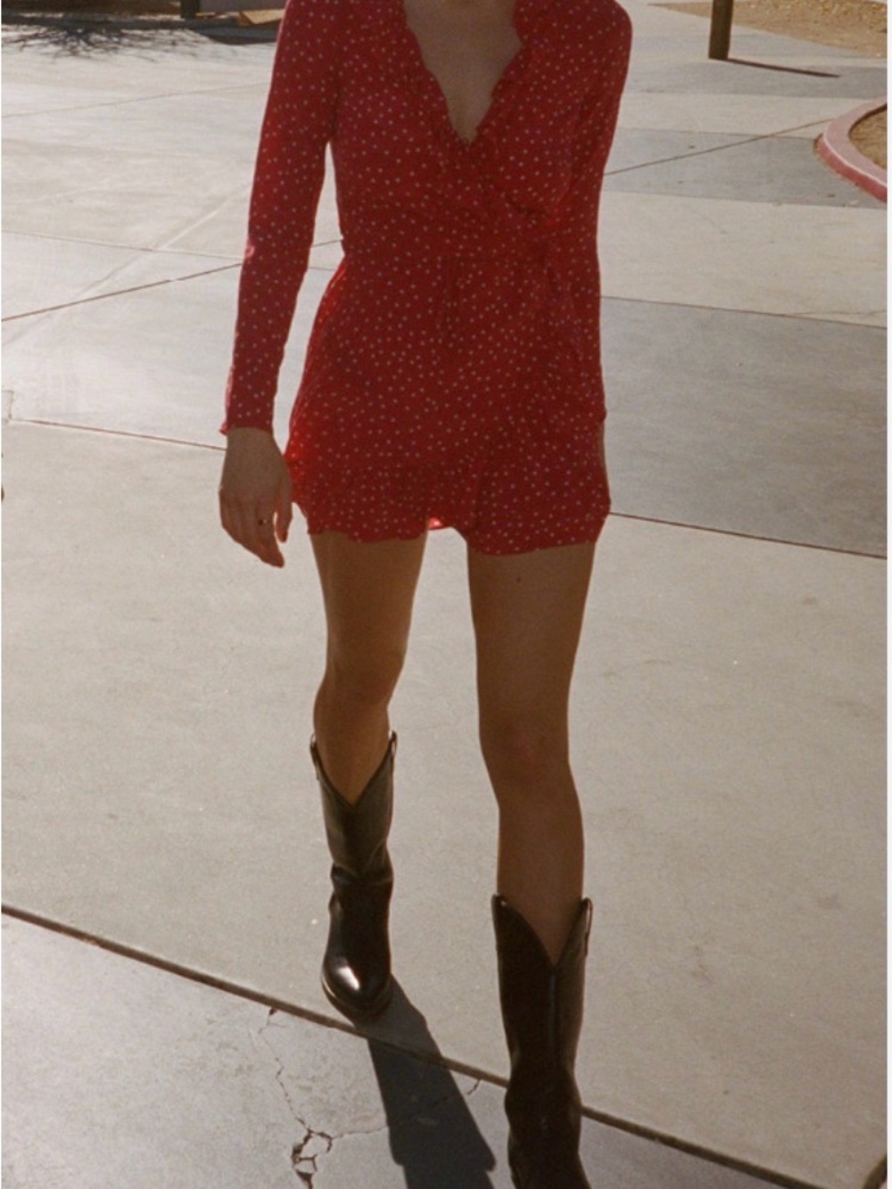 Réalisation Par The Alexandra Red Star Silk Dress